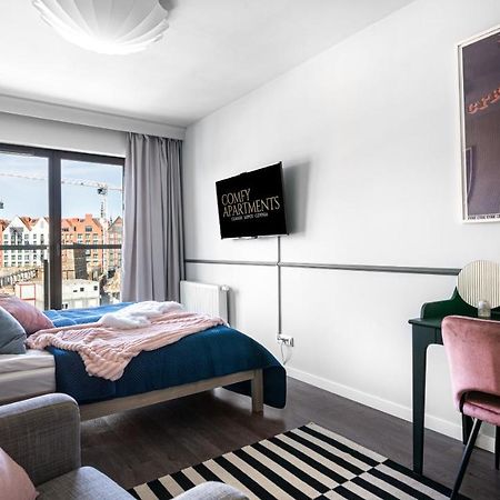 Waterlane W Oknami Na Rzeke - Marina View - Comfy Apartments Гданьск Экстерьер фото