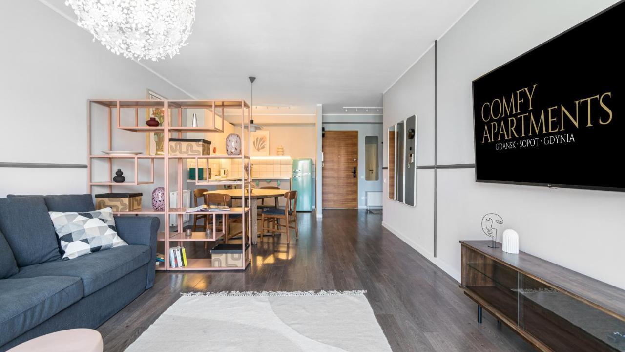 Waterlane W Oknami Na Rzeke - Marina View - Comfy Apartments Гданьск Экстерьер фото